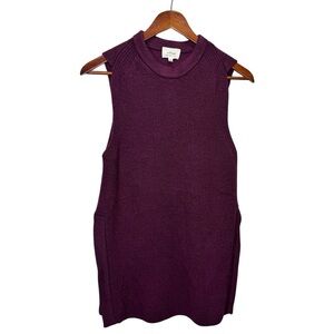 Aritzia Wilfred Palmier Wool Tunic Sleeveless Sweater Vest Size Medium 100% Wool